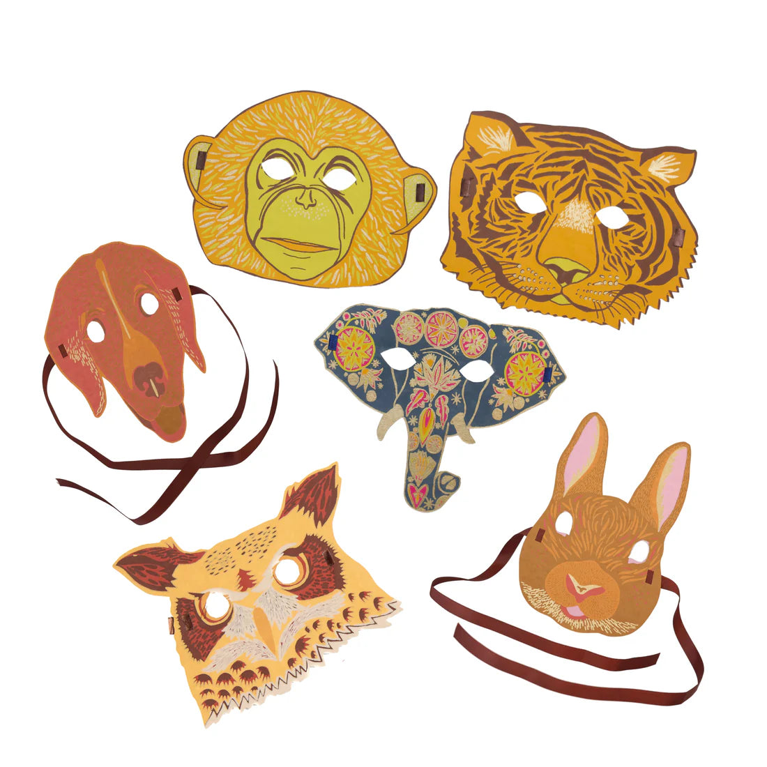 Animal Fancy Dress Mask Set