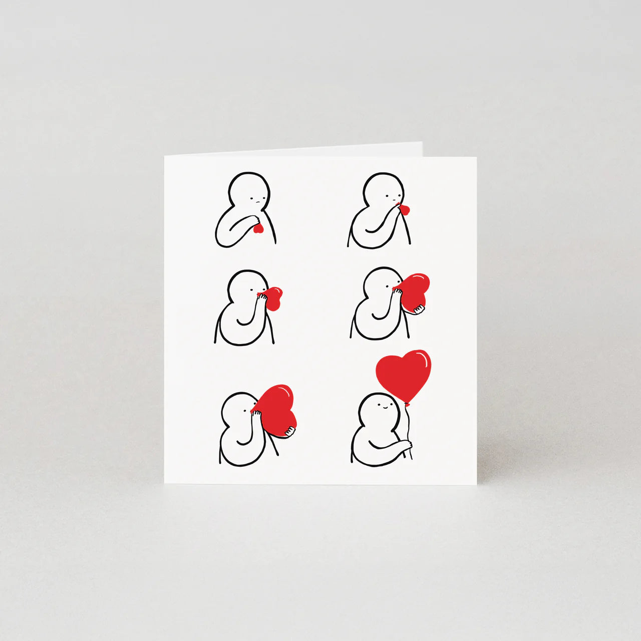 Heart Shaped Balloon Love/Valentine’s Card