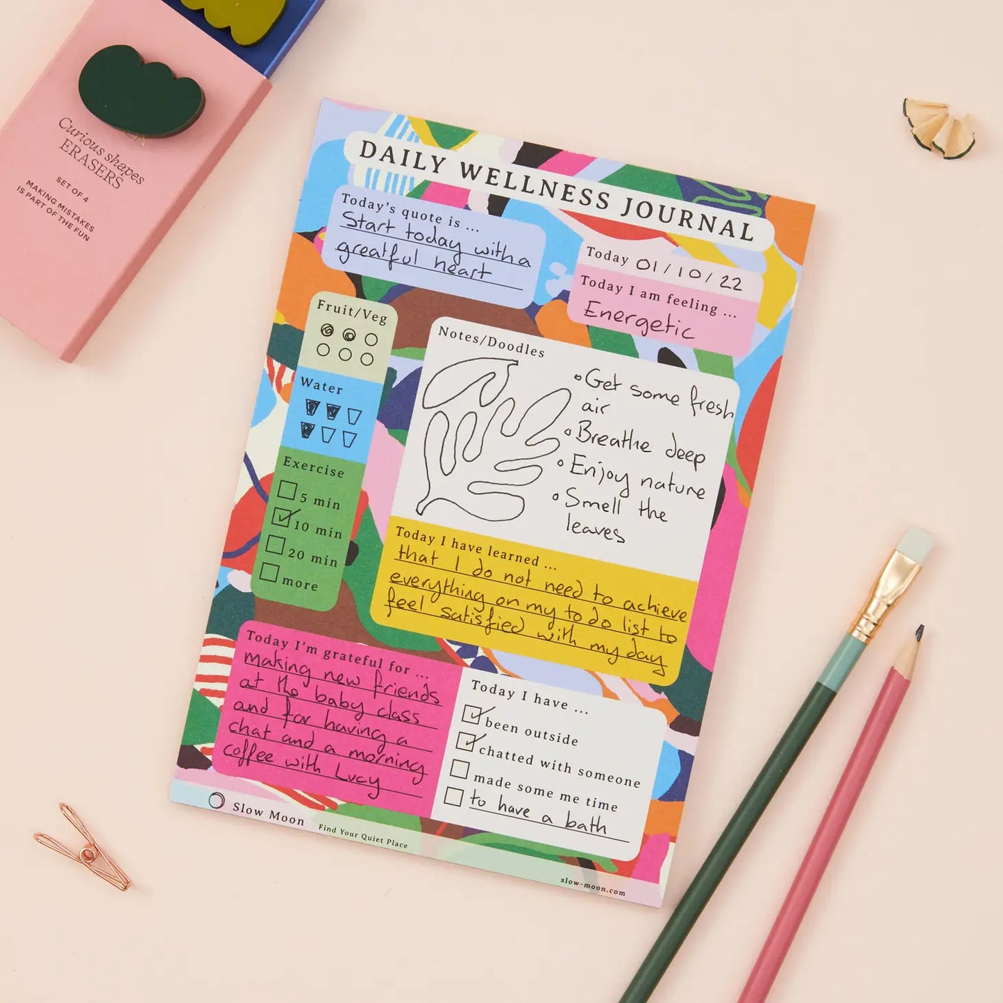 A5 Daily Wellness Journal image 1