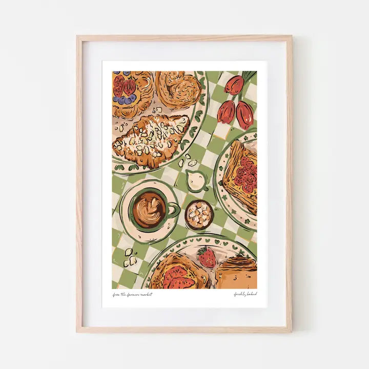 Freshly Baked A4 Art Print