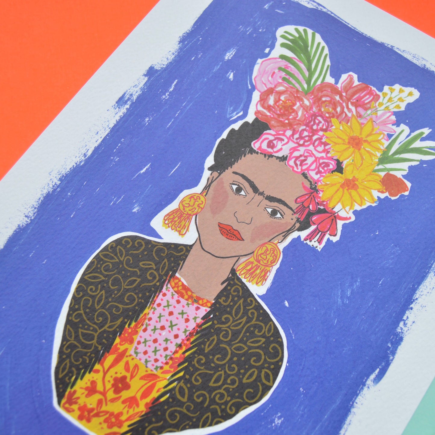 Vibrant Frida Kahlo A4 Print image 2