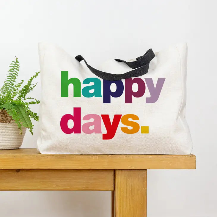 Happy Days Large Tote Bag image 1