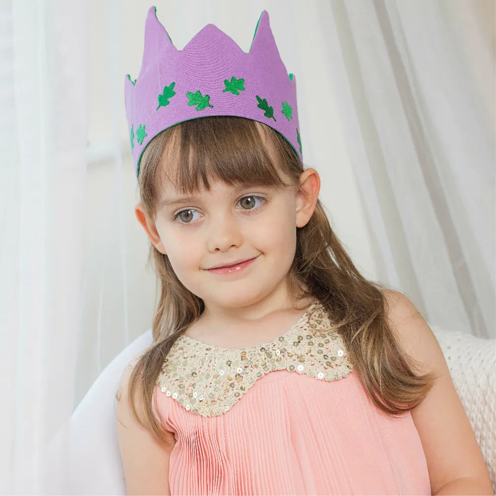 Reversible Oak Leaves Fabric Crown image 1