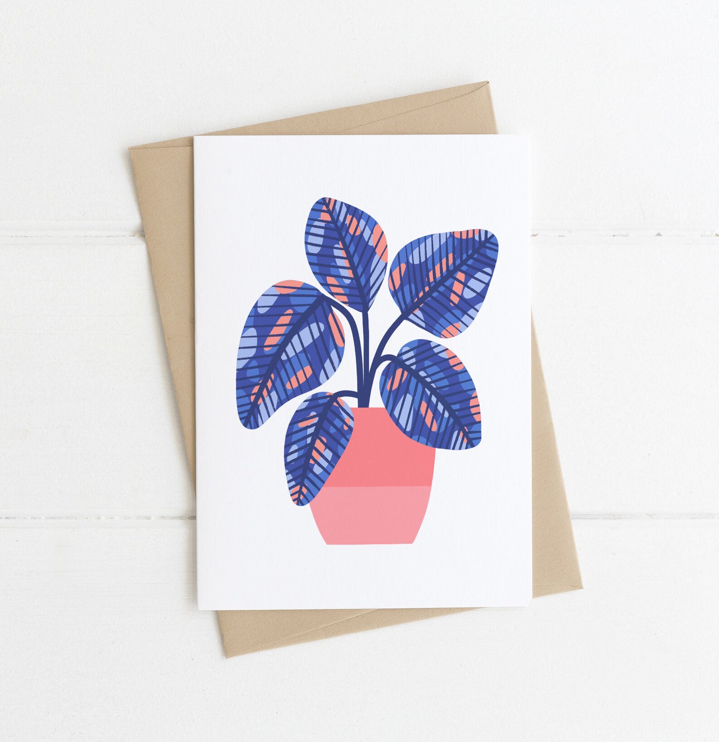 Bright Plant Greetings Card | MELISSA DONNE STUDIO image 0