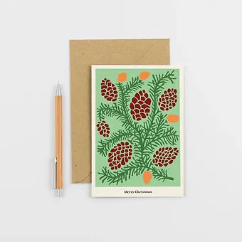 Christmas Plants Card - Pine