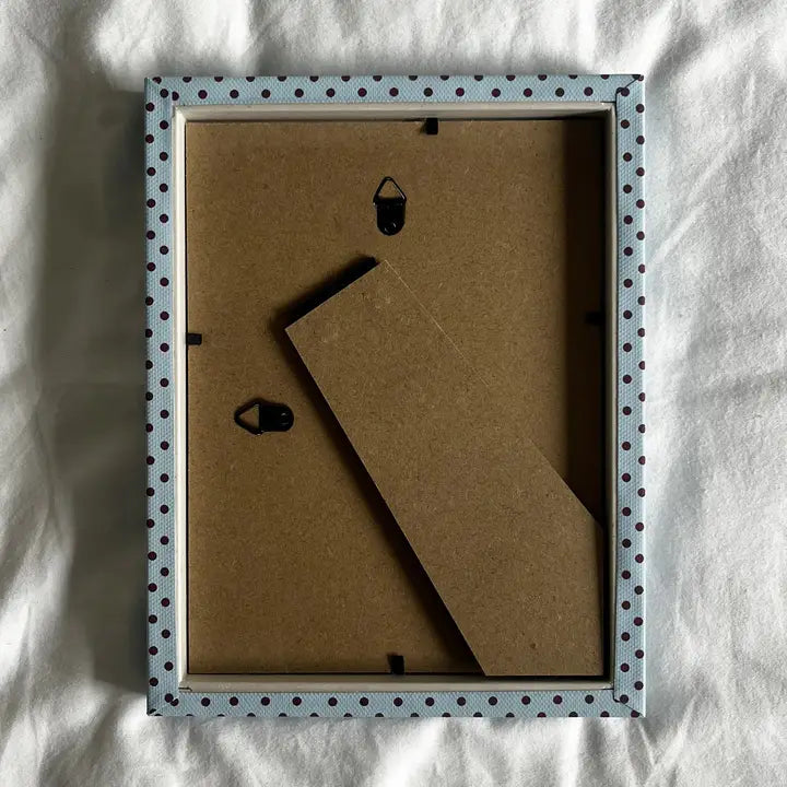 PRE-ORDER Blue & Burgundy Pembroke Dot Picture Frame