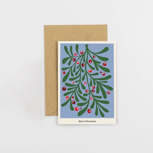 Christmas Plants Multipack of 6 Greeting Cards