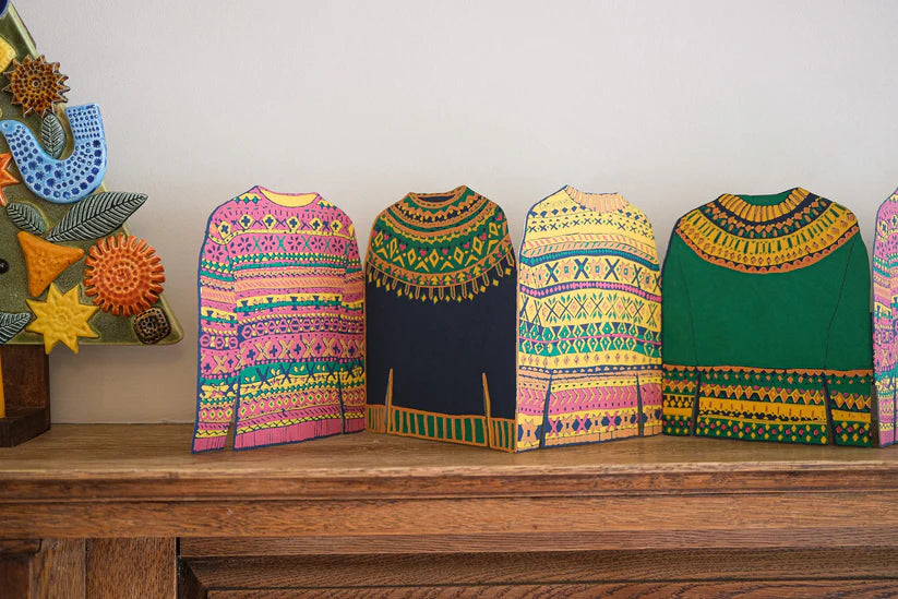 Fairisle Sweaters Concertina Garland