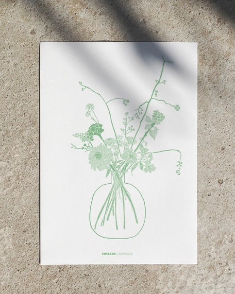 Dahlia Bouquet A4 Print