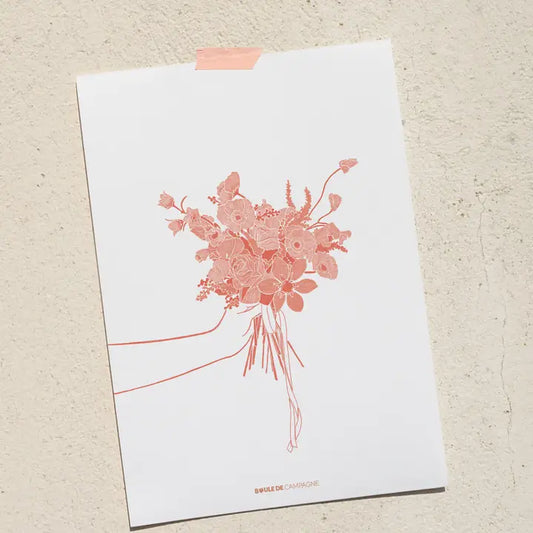 Clematis Bouquet A4 Print