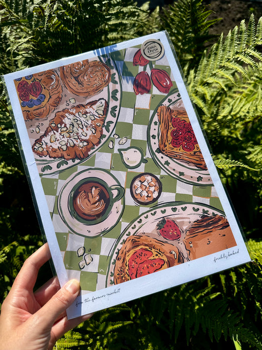 Freshly Baked A4 Art Print