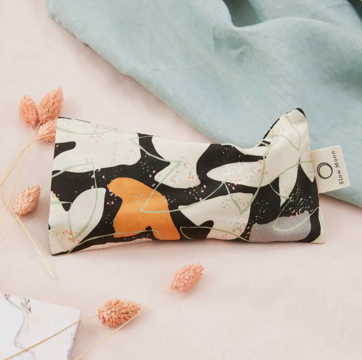 Organic Cotton Eye Pillow - Cosmos Print