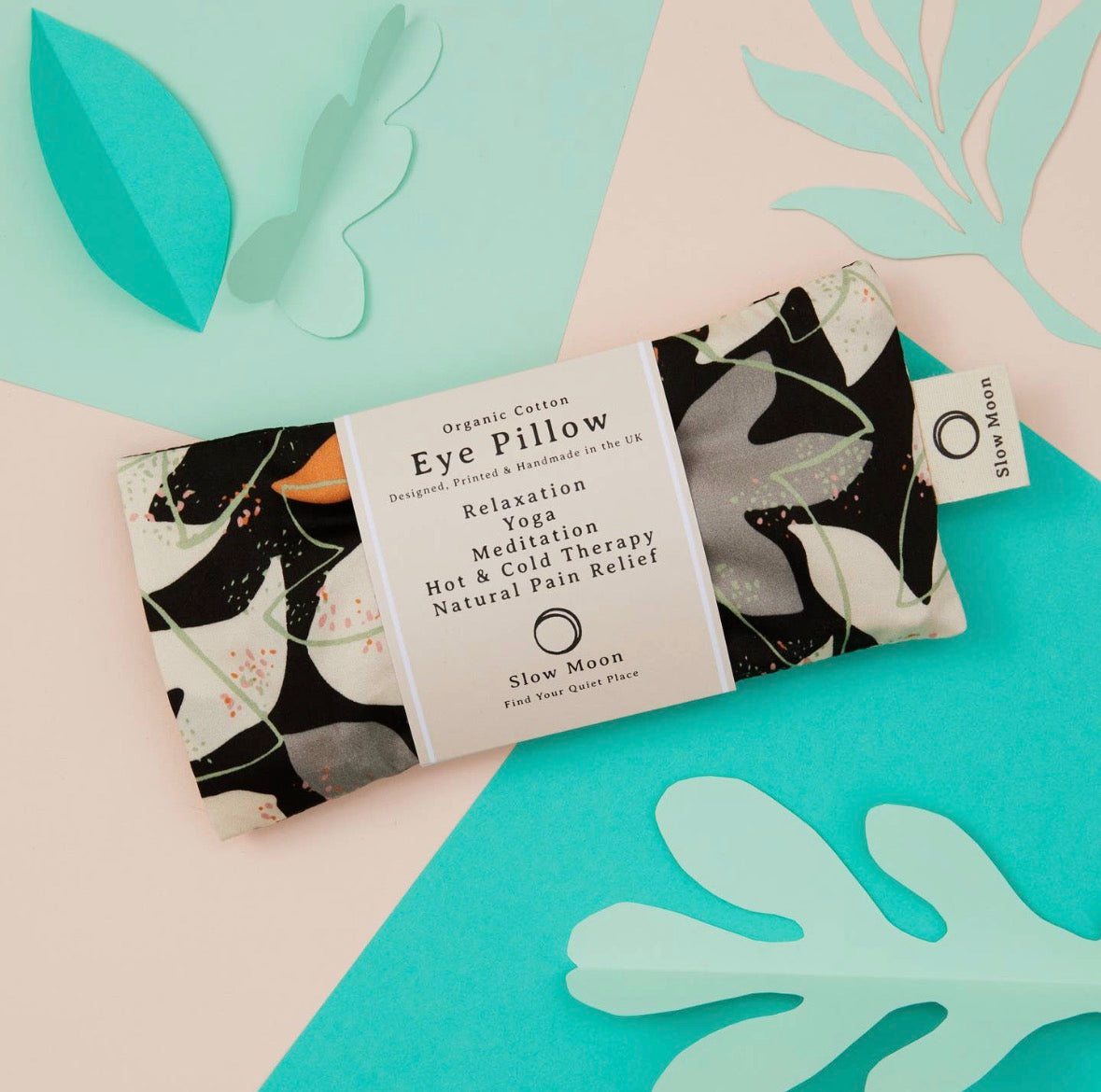 Organic Cotton Eye Pillow - Cosmos Print