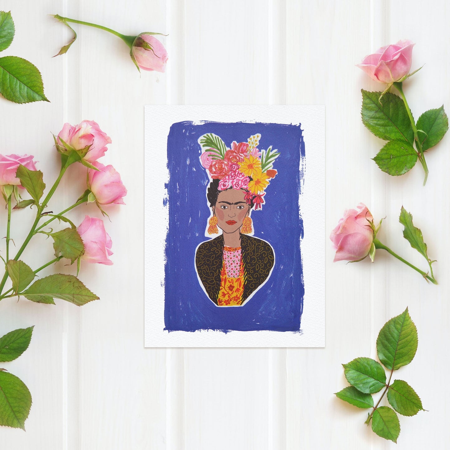 Vibrant Frida Kahlo A4 Print image 1