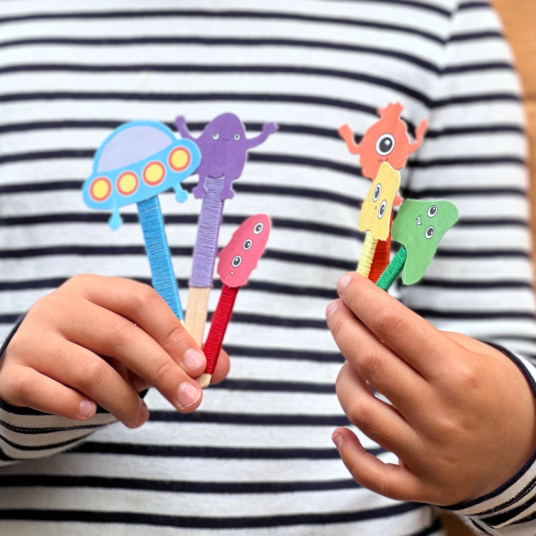 Make Your Own Space Monster Puppets Activity Pack image 1