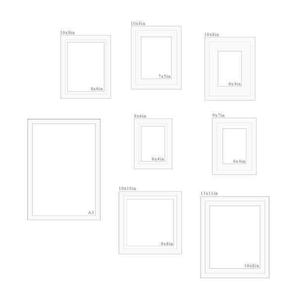 PRE-ORDER Blue & Burgundy Pembroke Dot Picture Frame
